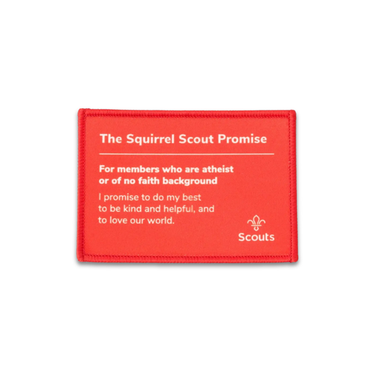 Squirrels Promise Blanket Badge - atheist or those of no faith