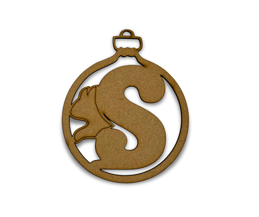 Squirrels Logo Bauble - decorate your own