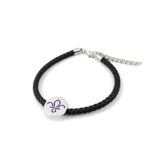 Scouts Fleur de Lis PU Woven Bracelet