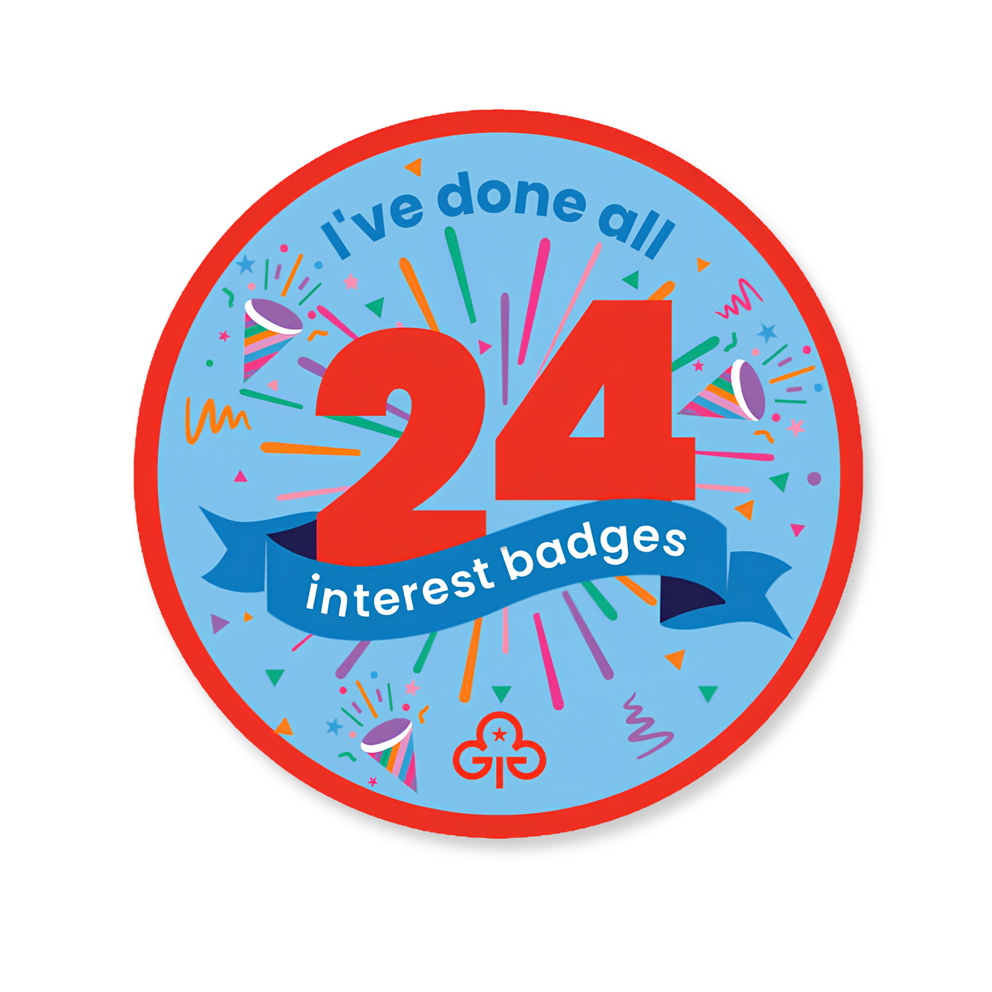 I've done all 24 Interest Badges - Rainbows Woven Badge