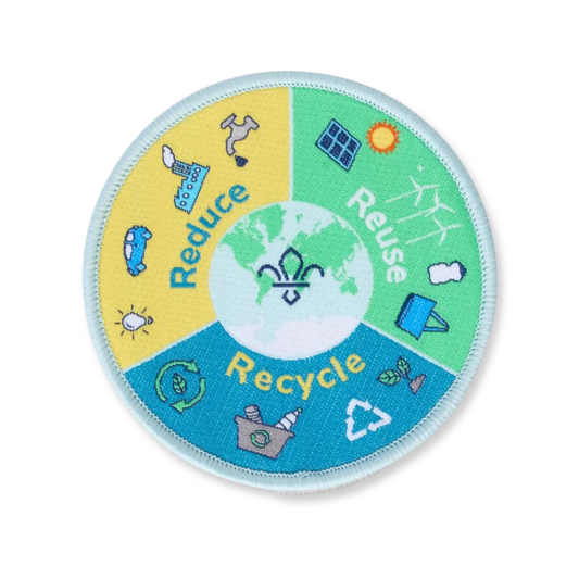 Blanket Badge - Reduce, Reuse, Recycle