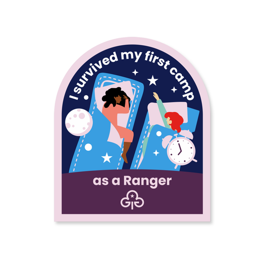 I survived my first camp as a Ranger woven badge