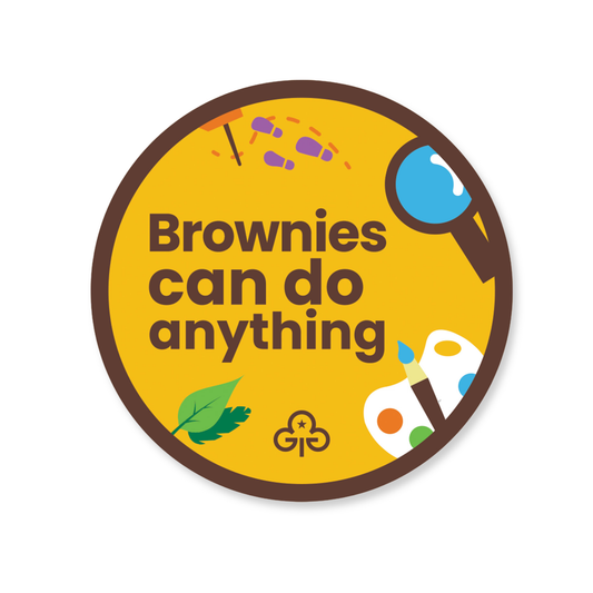Brownies can do anything woven badge