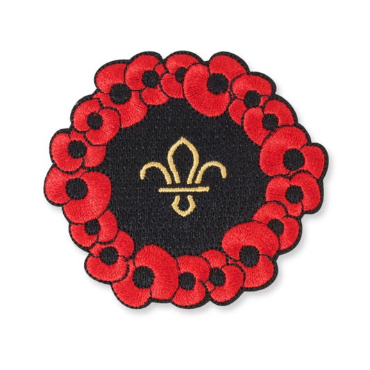 Poppy (RBL) & Scouts Wreath Blanket Badge