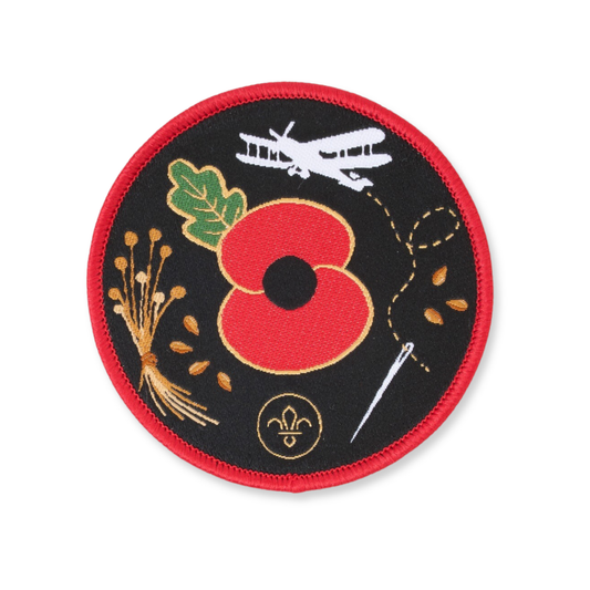 Blanket Badge - Poppy & Scouts Flax to Flight