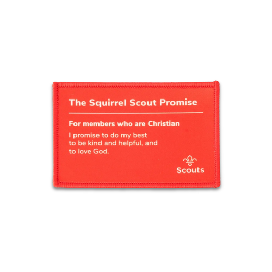 Squirrels Promise Blanket Badge - Christian