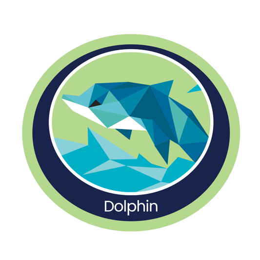 Dolphin Emblem - Woven