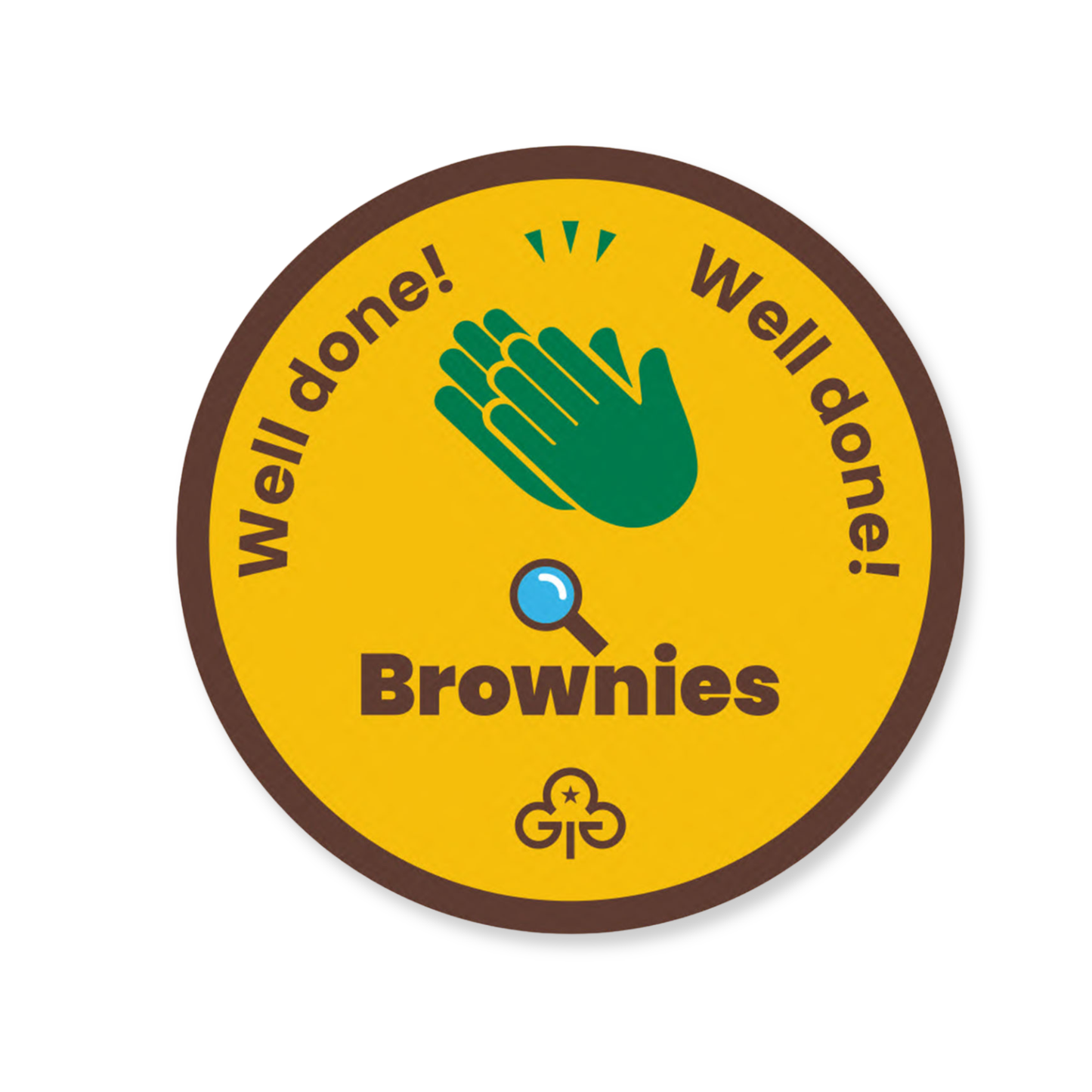 Well Done Brownies Woven Badge