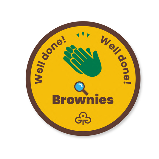 Well Done Brownies Woven Badge