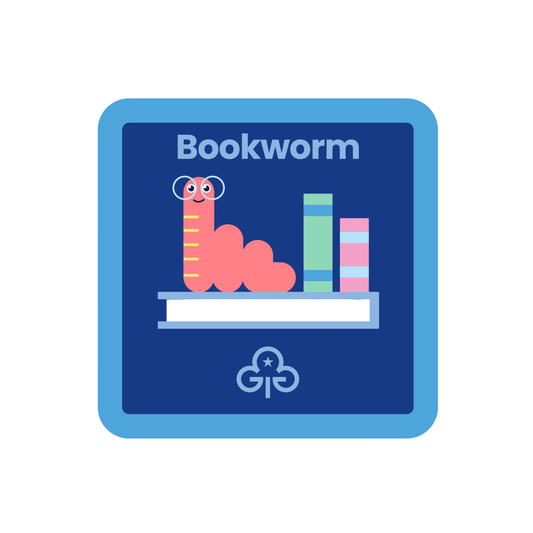 Guides Bookworm woven badge