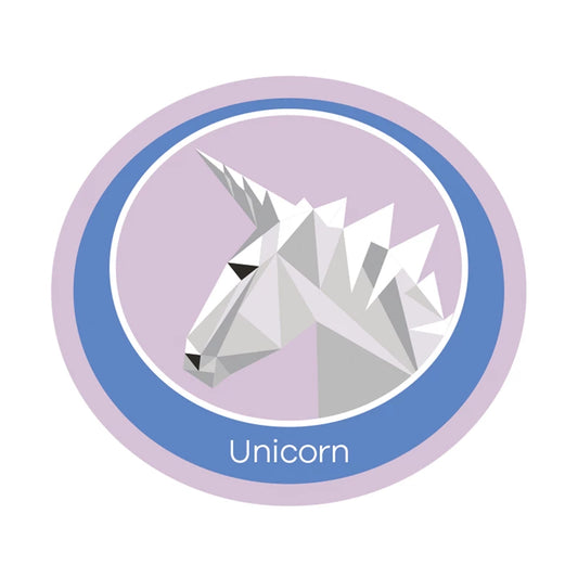 Unicorn emblem - woven
