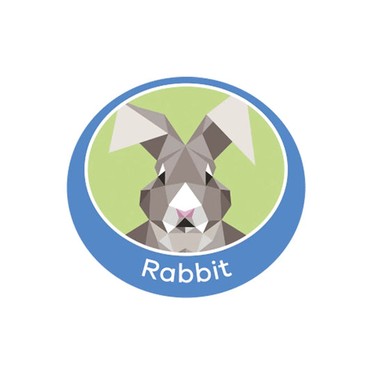 Rabbit emblem - metal