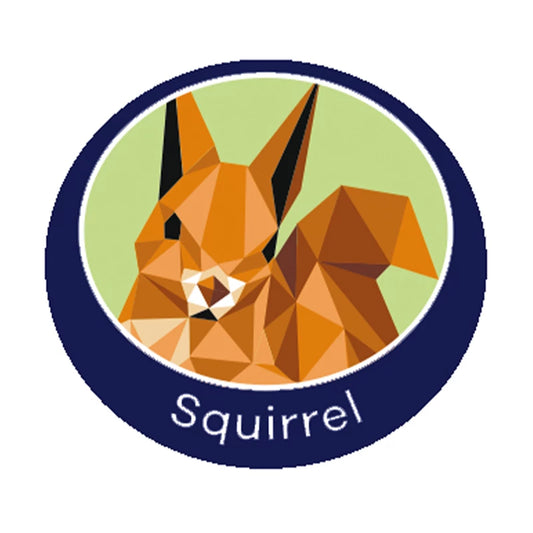 Squirrel emblem - metal