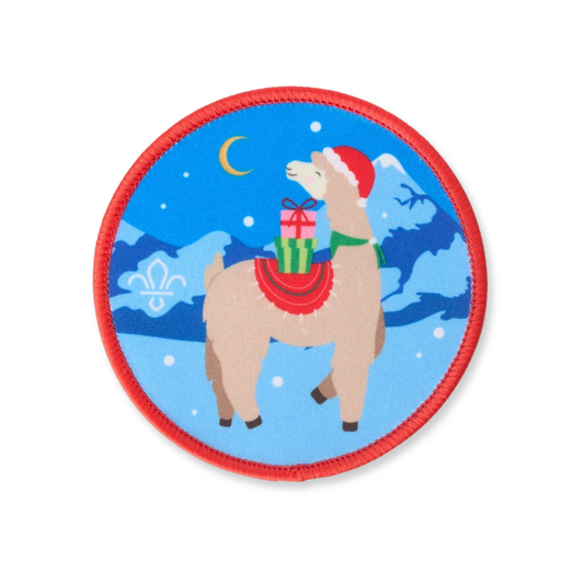 Fa La Llama Blanket Badge