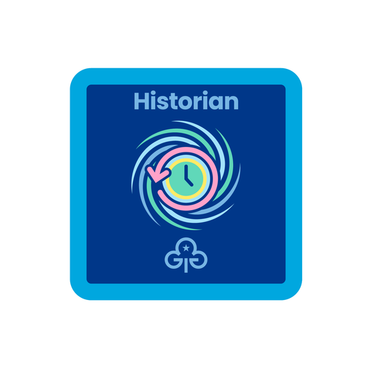 Guides Historian woven badge