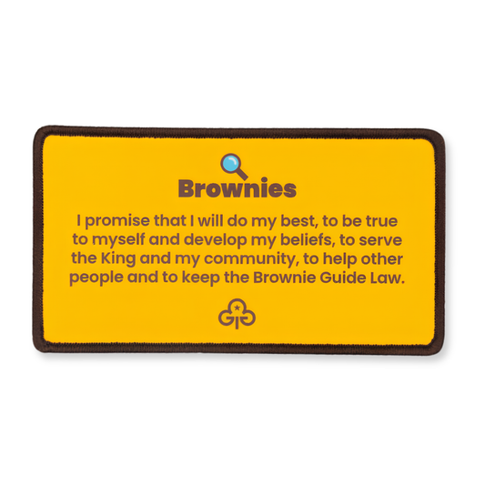 Remember your promise Brownies woven badge