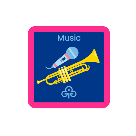 Guides Music woven badge