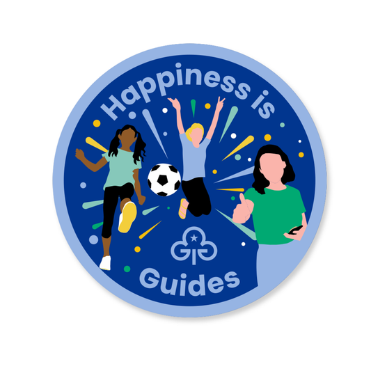 Happiness is Guides woven badge