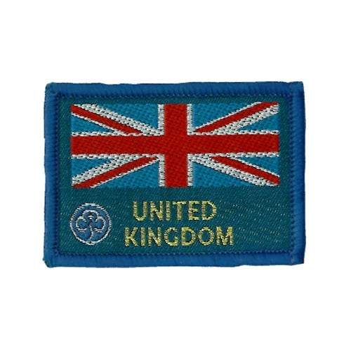 Union flag woven badge