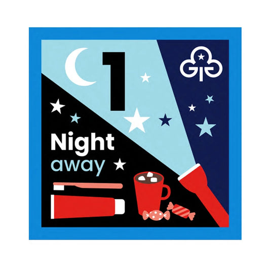 Nights Away Woven Badge - 1 Night
