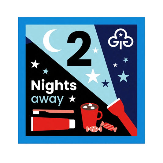 Nights Away Woven Badge - 2 Nights