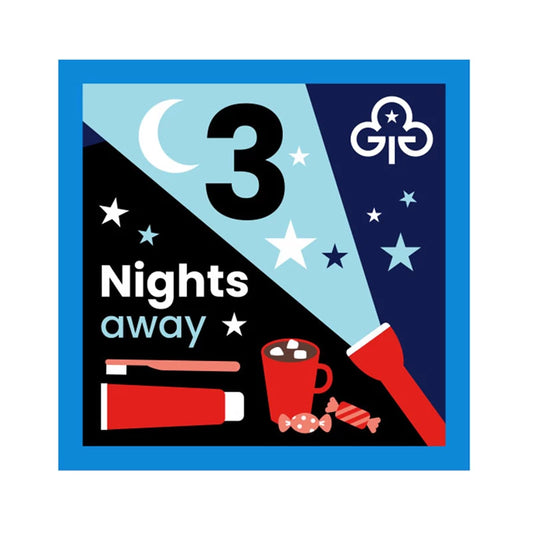 Nights Away Woven Badge - 3 Nights