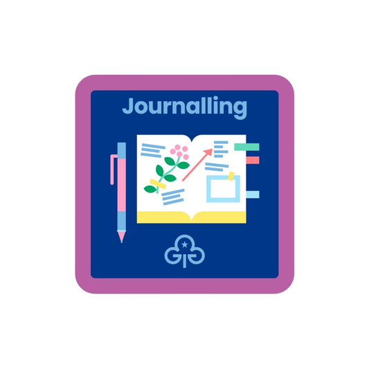 Guides Journalling woven badge