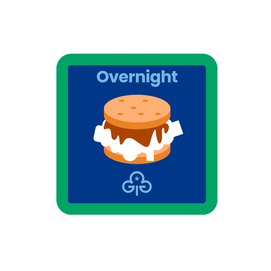 Guides Overnight woven badge