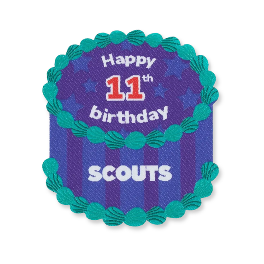 Scouts Happy 11th Birthday Blanket Badge
