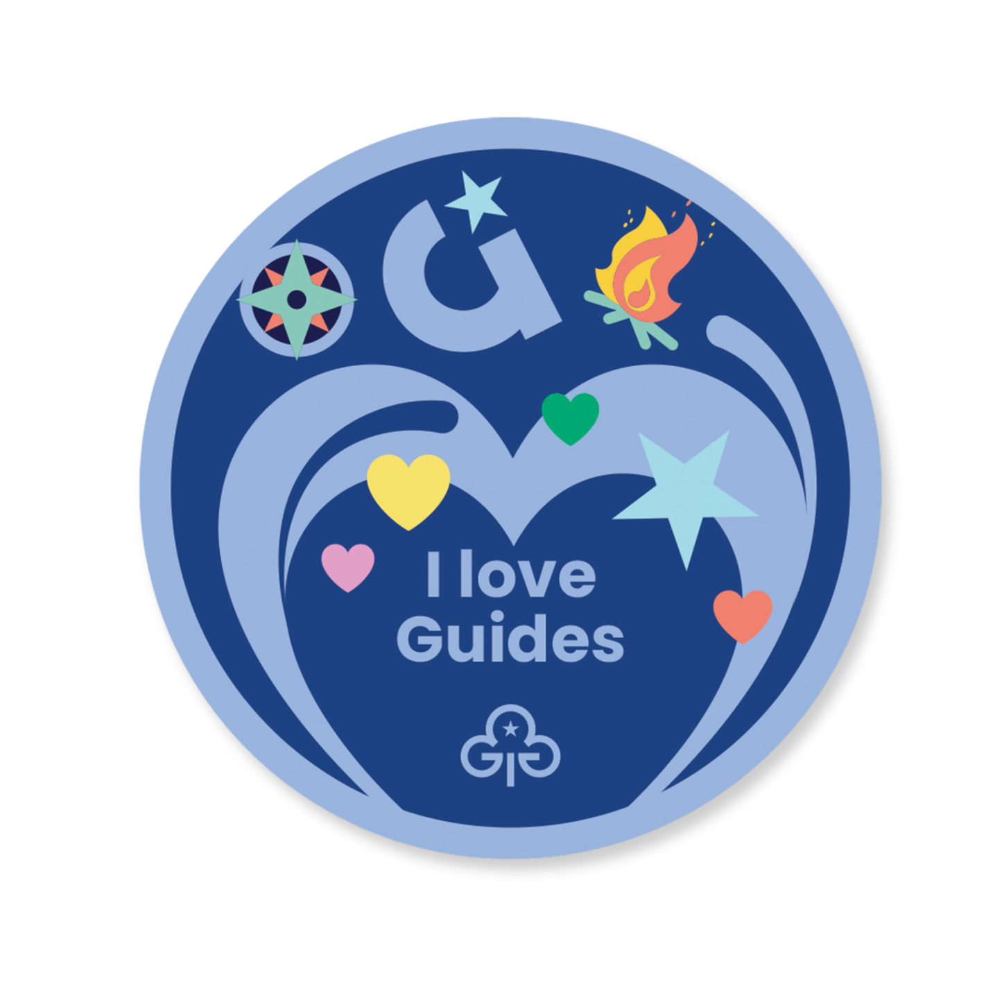 I love Guides woven badge
