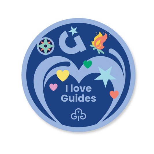 I love Guides woven badge