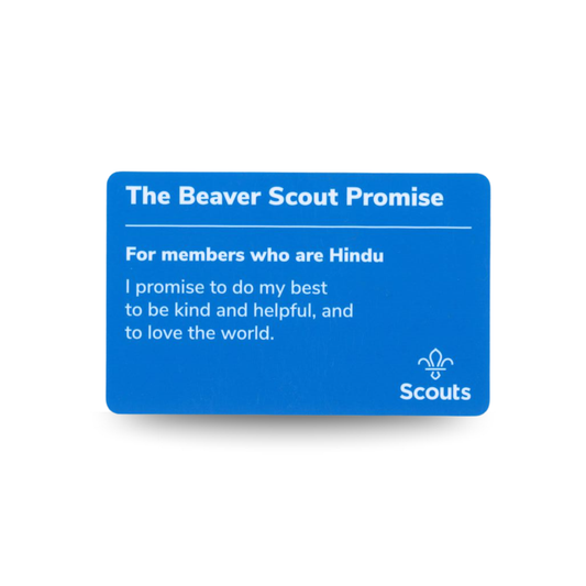 Beaver Scouts Promise cards - Hindu