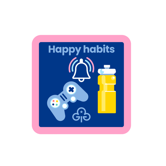 Guides Happy Habits woven badge
