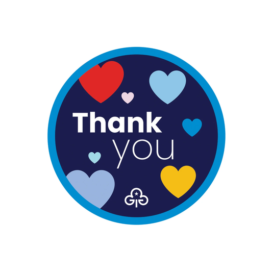 Girlguiding Thank you woven badge