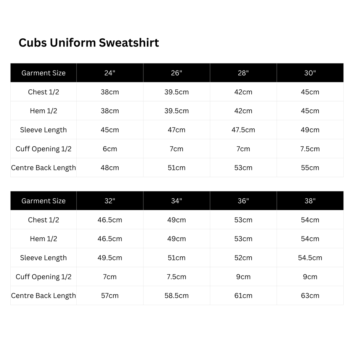Cubs Sweatshirt – The Scout And Guide Shop