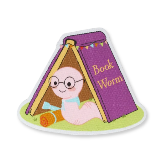 Book Worm Blanket Badge