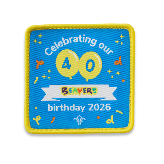Beavers 40th Birthday Celebration Blanket Badge