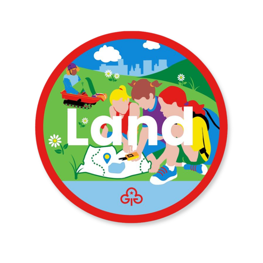 Rainbows Land adventure woven badge