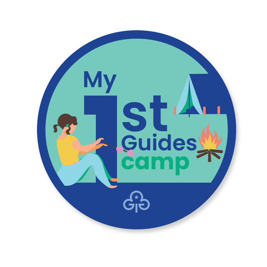 My 1st Guides Camp Woven Badge