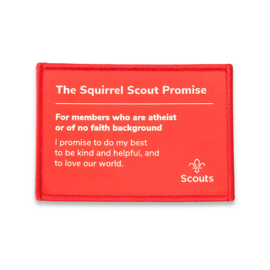 Squirrels Promise Blanket Badge - atheist or those of no faith