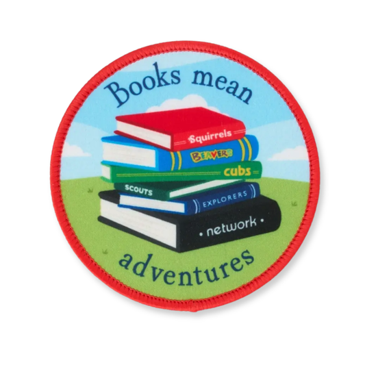 Books Means Adventures Blanket Badge