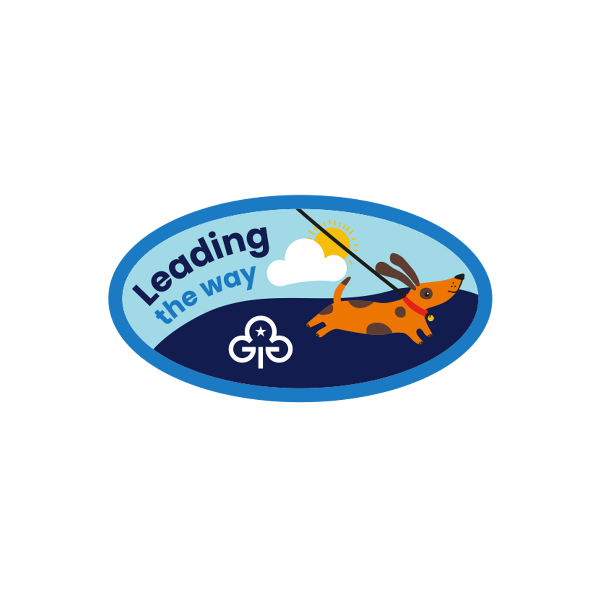 Leading the way woven badge – The Scout And Guide Shop