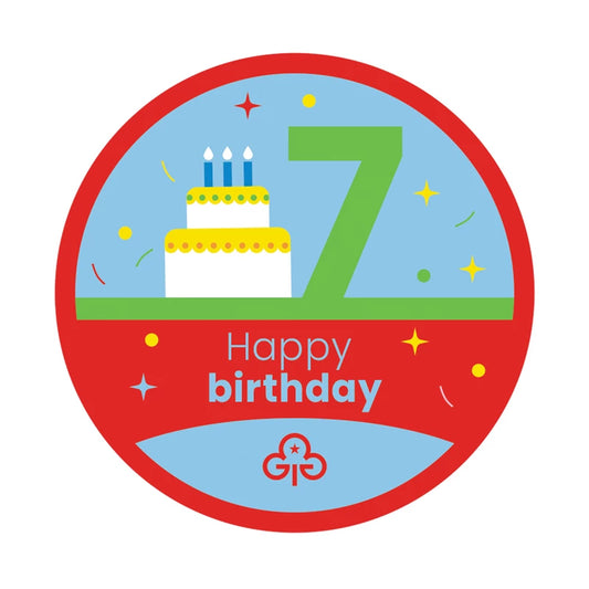 Happy 7th Birthday - Fun Badge