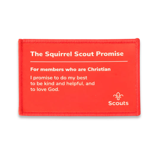 Squirrels Promise Blanket Badge - Christian