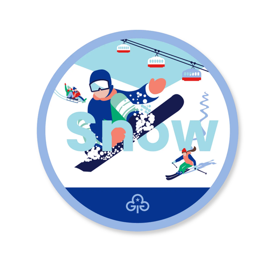 Guides snow adventure woven badge
