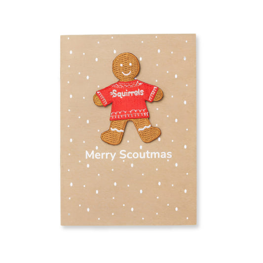 Squirrels Gingerbread Badge Card