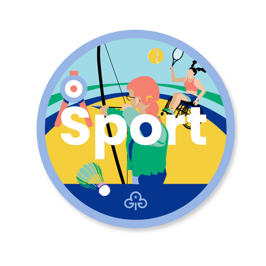 Guides sport adventure woven badge