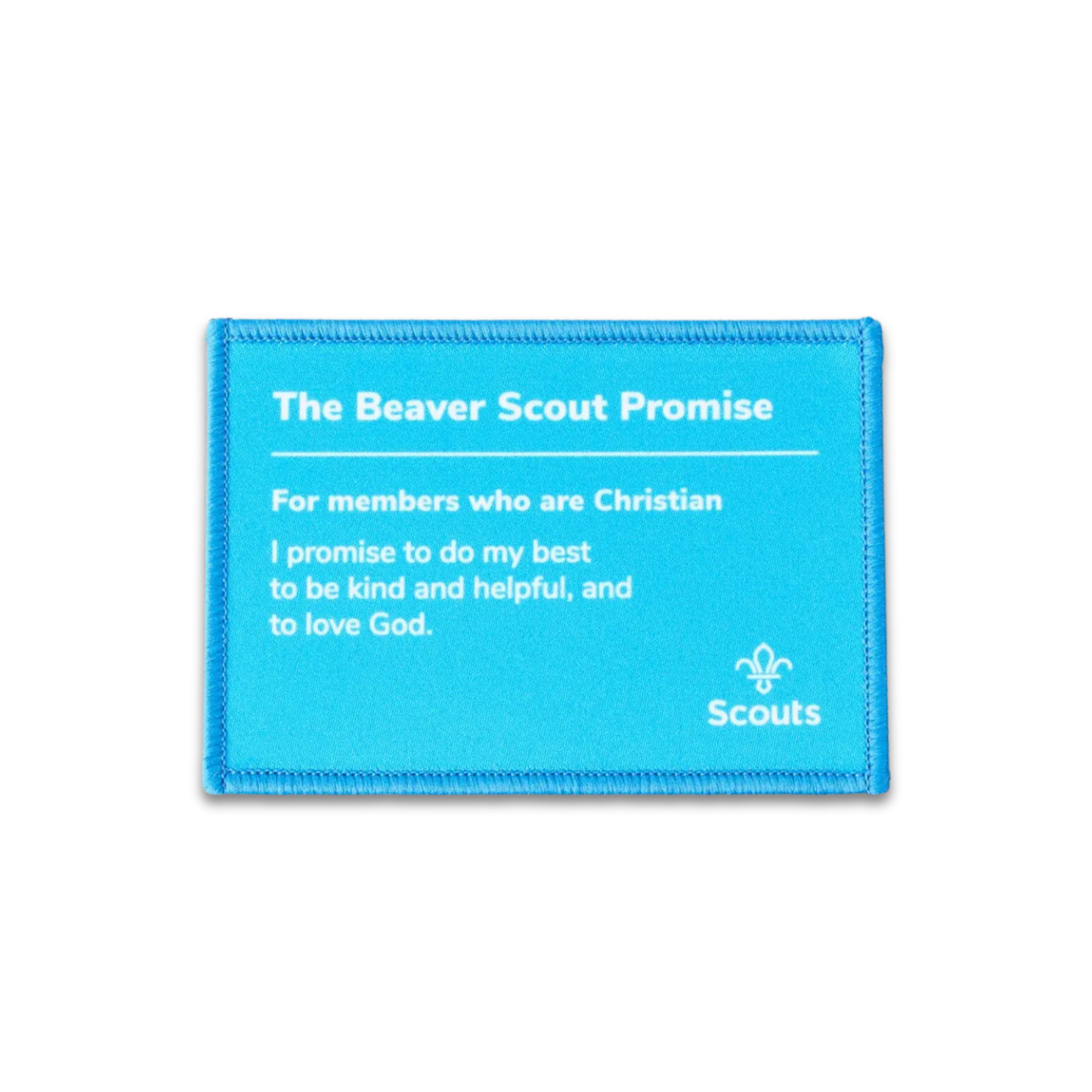 Beavers Promise Blanket Badge - Christian