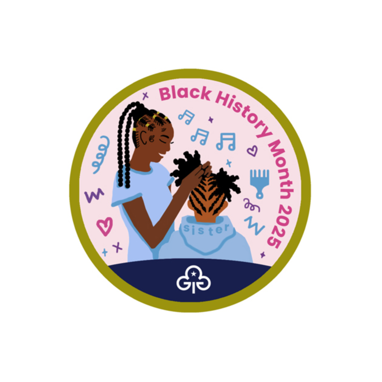 Black History Month 2025 woven badge