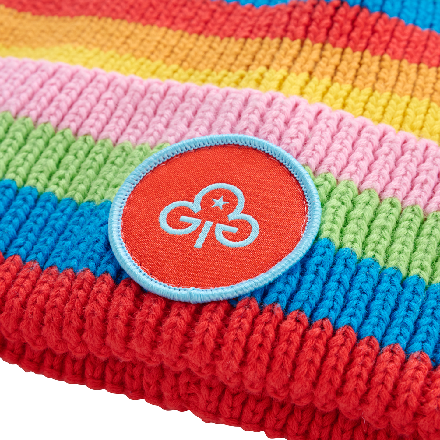Rainbows Striped Beanie - One size
